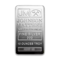 10oz Johnson Matthey Silver Bar