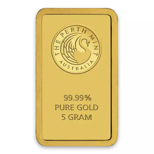 5g Australian Perth Mint gold bar - minted